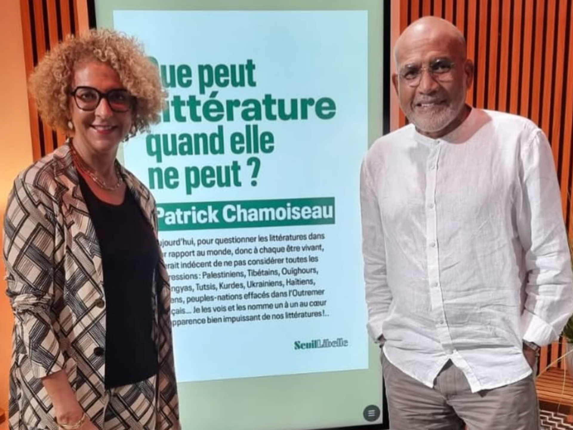 Littérature patrick chamoiseau auteur signatures caraibe par claire richer média art et littérature